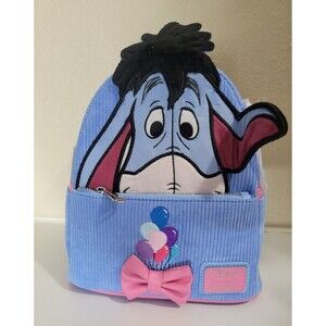 Loungefly Disney Winnie the Pooh Eeyore Peeking Corduroy Mini Backpak